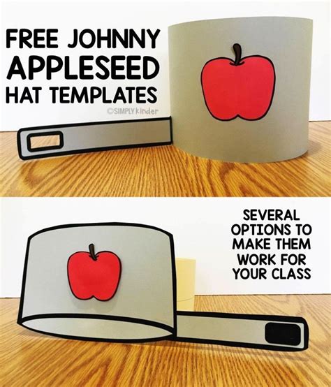 Printable Johnny Appleseed Hat Template